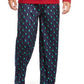 Conjunto de pijama estampado masculino Club Room azul tamanho pequeno