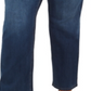 Jeans feminino estilo &amp; co Ella Tummy Control com perna reta, azul, tamanho 22W