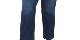 Jeans feminino estilo &amp; co Ella Tummy Control com perna reta, azul, tamanho 22W