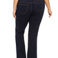 Jeans feminino estilo &amp; co Ella Pull on Bootcut azul tamanho 22W