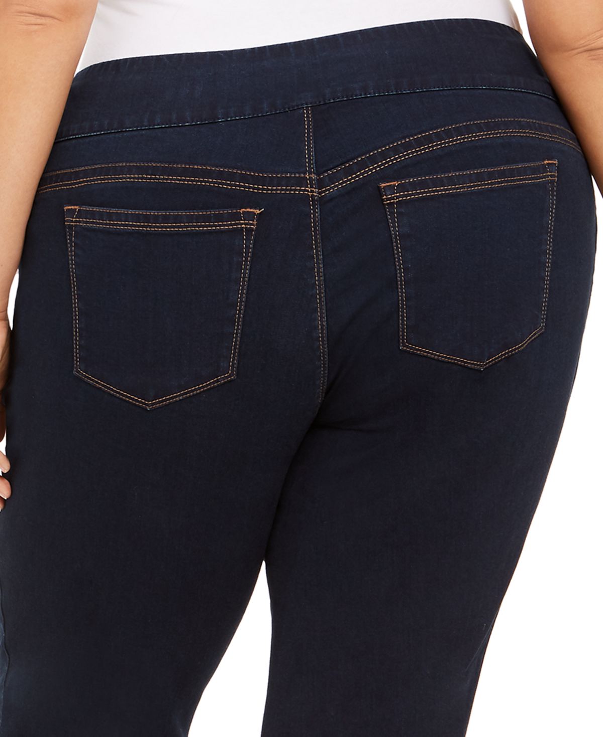 Jeans feminino estilo &amp; co Ella Pull on Bootcut azul tamanho 22W