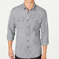 Camisa texturizada Grindle masculina American Rag, cinza, tamanho médio