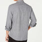 Camisa texturizada Grindle masculina American Rag, cinza, tamanho médio