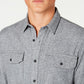 Camisa texturizada Grindle masculina American Rag, cinza, tamanho médio
