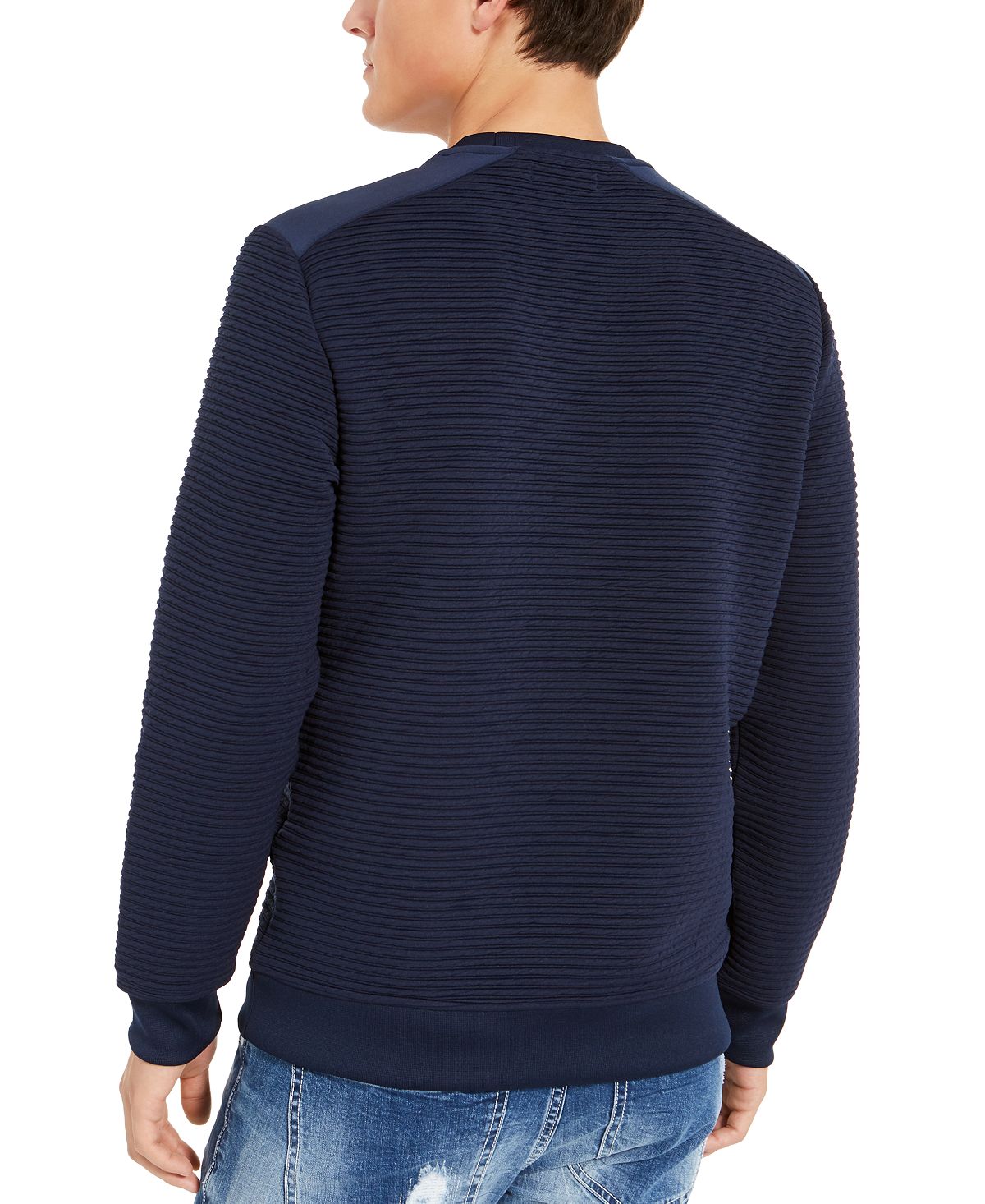 Moletom masculino com bolso e zíper Ozzy da INC International Concepts, azul, tamanho extragrande