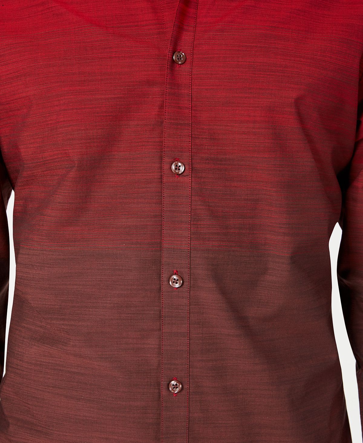 Camisa masculina mesclada com degradê INC International Concepts, vermelha, tamanho médio