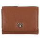 Carteira feminina Giani Bernini Softy Leather Trifold Marrom Tamanho Regular
