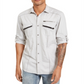 Camisa utilitária texturizada masculina INC International Concepts, cinza, tamanho pequeno