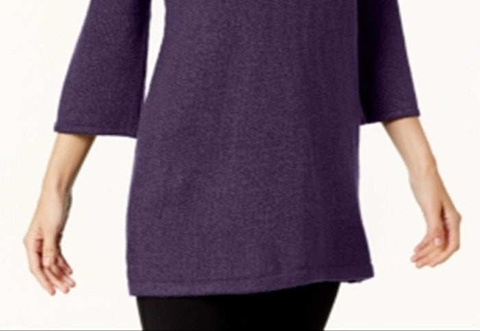 Túnica Karen Scott Feminina Gola Alta Roxa Tamanho Grande