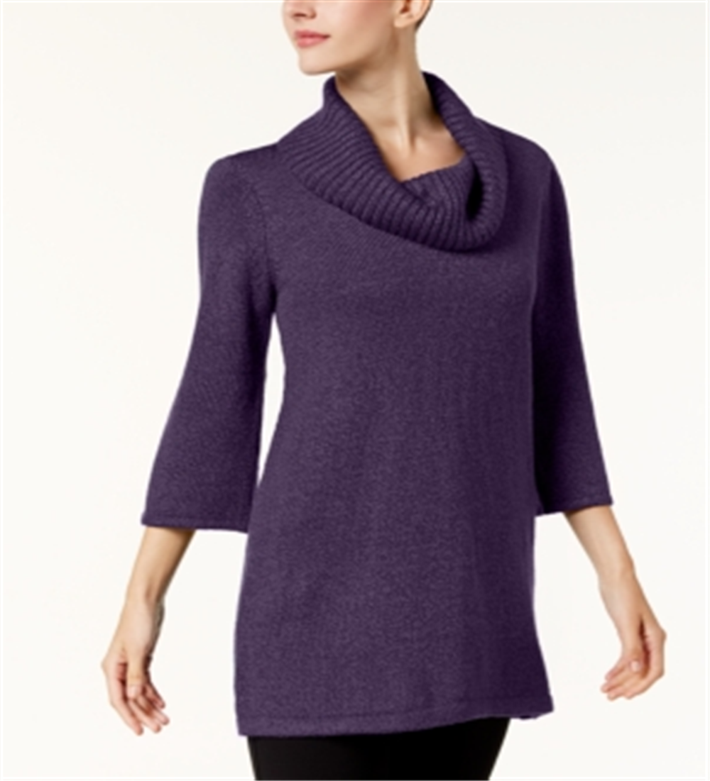 Túnica Karen Scott Feminina Gola Alta Roxa Tamanho Grande