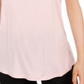 Camiseta feminina Maison Jules com decote redondo, rosa, tamanho grande