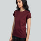 Camiseta feminina lisa com amarração nas costas Maison Jules, vermelha, tamanho pequeno