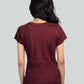 Camiseta feminina lisa com amarração nas costas Maison Jules, vermelha, tamanho pequeno