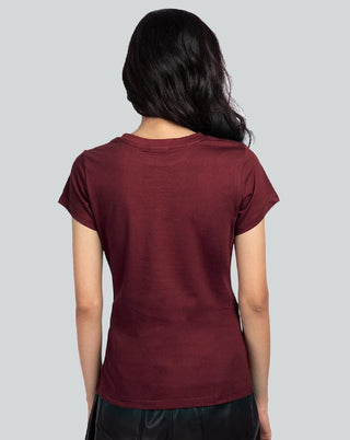 Camiseta feminina lisa com amarração nas costas Maison Jules, vermelha, tamanho pequeno