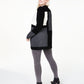Cardigan feminino de cashmere plus size com blocos de cores Charter Club, preto, tamanho 3X