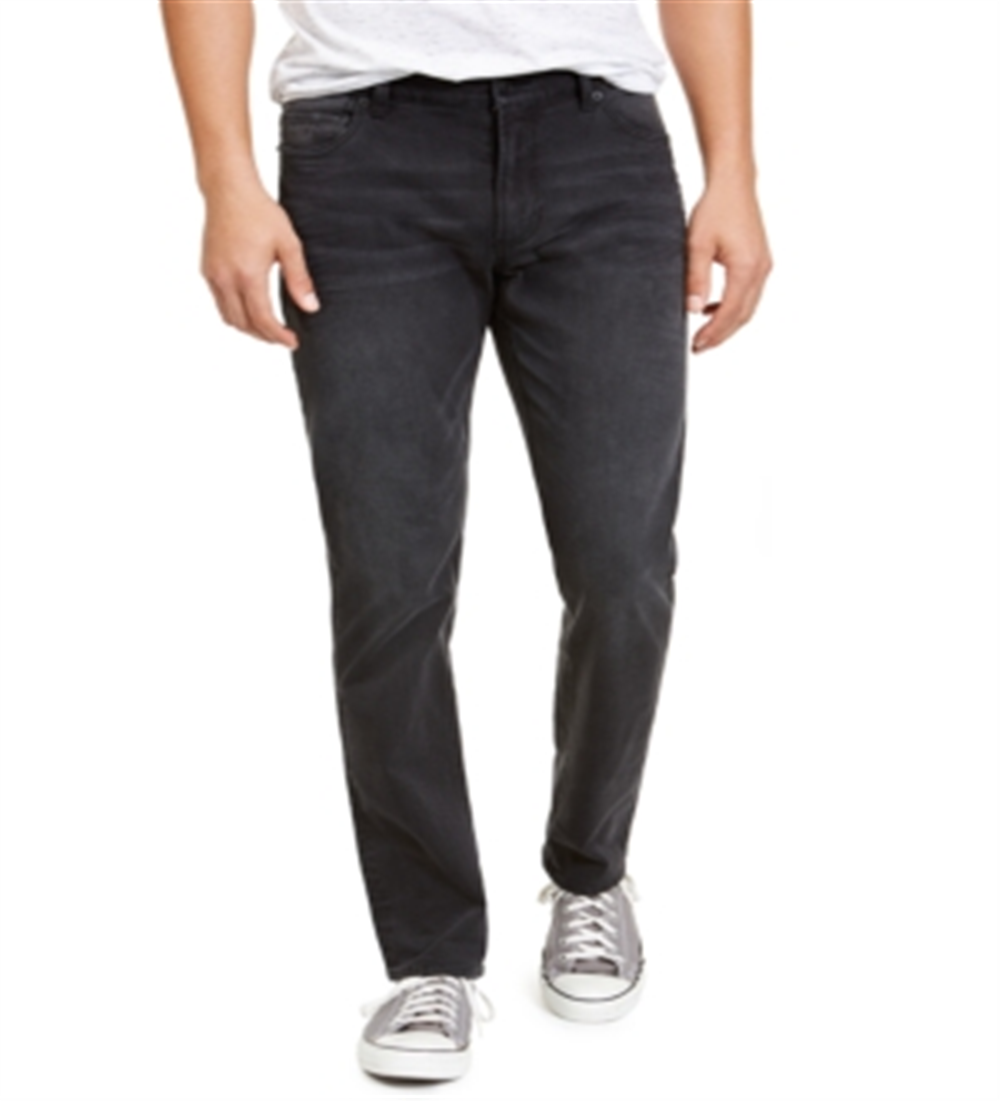 Calça jeans masculina American Rag Sabbath Stretch preta tamanho 38x32