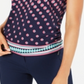 JM Collection Blusa Estampada Feminina Rosa Tamanho P