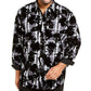 Camisa casual masculina com botões e manga comprida estampada da INC International Concepts, cinza, tamanho 48