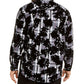Camisa casual masculina com botões e manga comprida estampada da INC International Concepts, cinza, tamanho 48