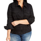 Jaqueta jeans xadrez feminina Style &amp; Co, preta, tamanho 18W