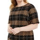 Vestido tubinho estampado feminino Alfani, preto, tamanho 26W
