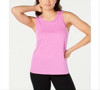 Ideologia Regata feminina roxa com costas em malha, tamanho grande