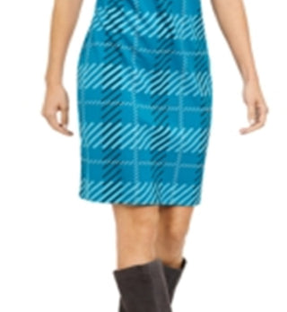 Vestido xadrez feminino Alfani azul tamanho 18