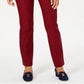 Calça feminina Charter Club Cambridge Skinny Tummy Control, vermelha, tamanho 10