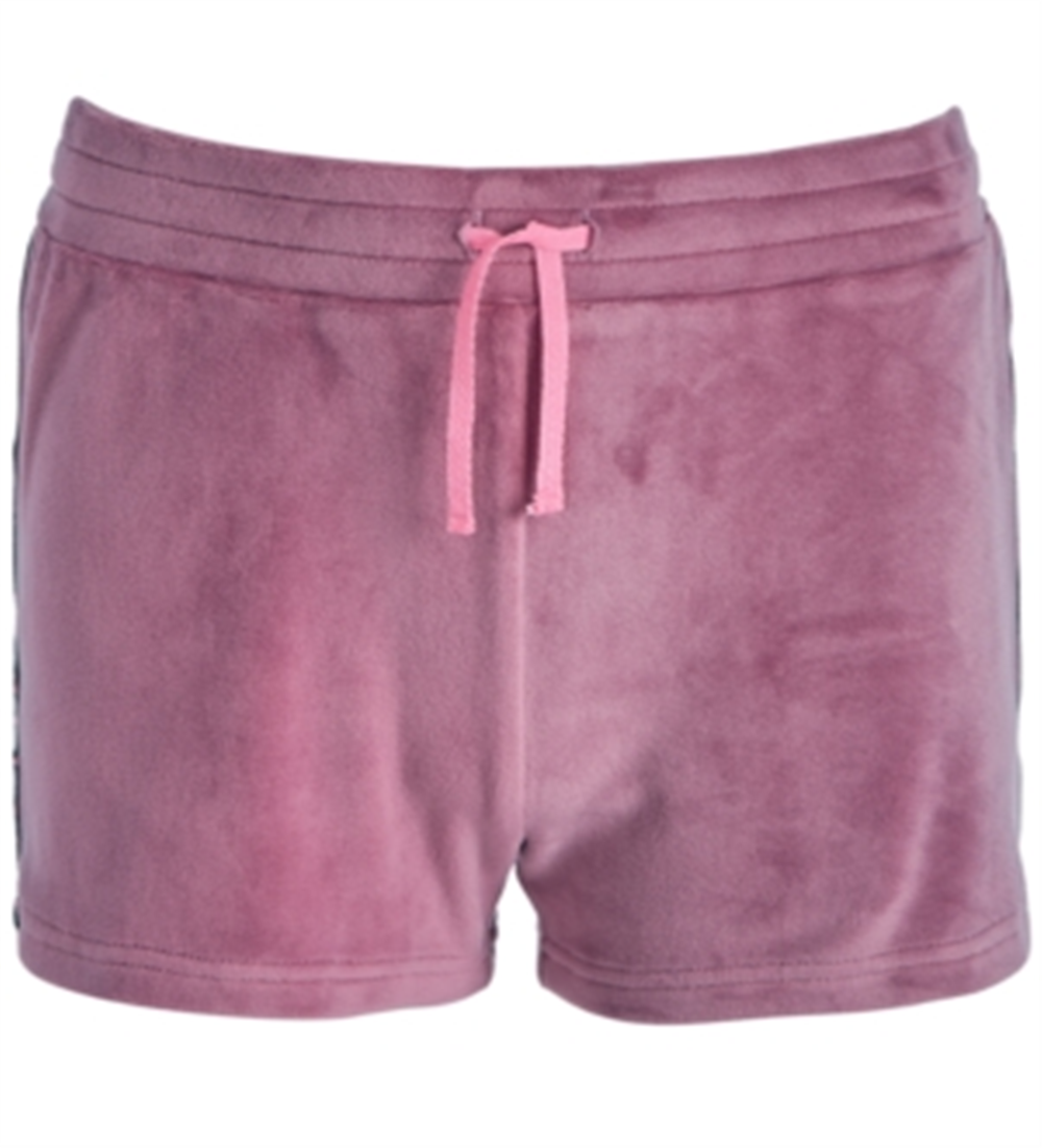 Ideology Big Girl's Side Taped Velour Shorts Roxo Tamanho Grande