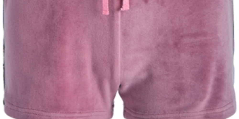 Ideology Big Girl's Side Taped Velour Shorts Roxo Tamanho Grande