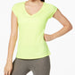Camiseta ID Ideology Essentials Rapidry Heathered Feminina Amarela Tamanho 1X