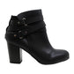 Botas femininas Material Girl Melany Suede bico fechado tornozelo fashion pretas tamanho 9 M