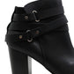Botas femininas Material Girl Melany Suede bico fechado tornozelo fashion pretas tamanho 9 M