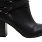 Botas femininas Material Girl Melany Suede bico fechado tornozelo fashion pretas tamanho 9 M
