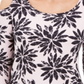 JM Collection Blusa feminina com manga 3/4 e ombro vazado, rosa, tamanho pequeno