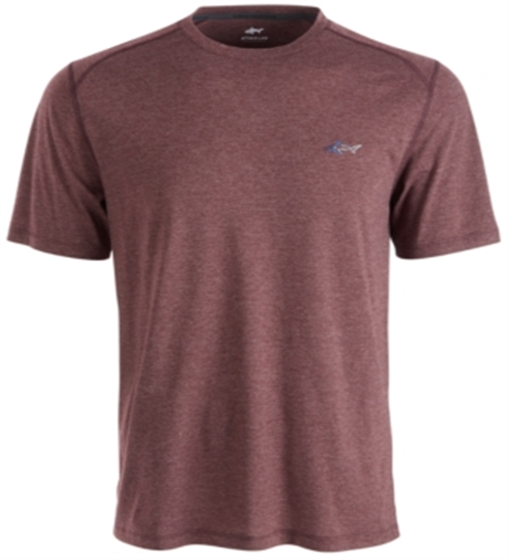 Camiseta masculina Attack Life By Greg Norman com gola redonda e logotipo, tamanho M, vermelha