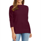 Karen Scott Suéter Feminino de Algodão com Gola Falsa Vermelho Tamanho XS