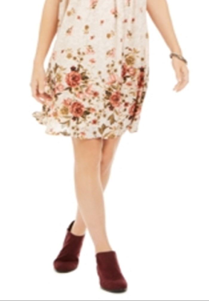 Vestido smocked estampado feminino Style &amp; Co, bege, tamanho PP