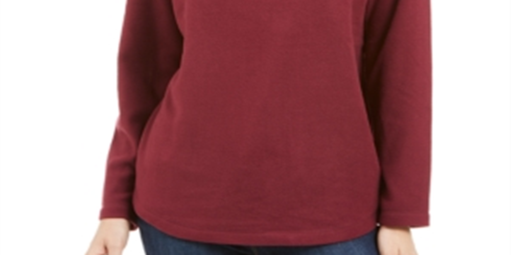 Moletom esportivo feminino Karen Scott, roxo, tamanho médio