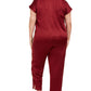 INC International Concepts Roupa íntima feminina sólida para dormir, tamanho 3X, vermelha