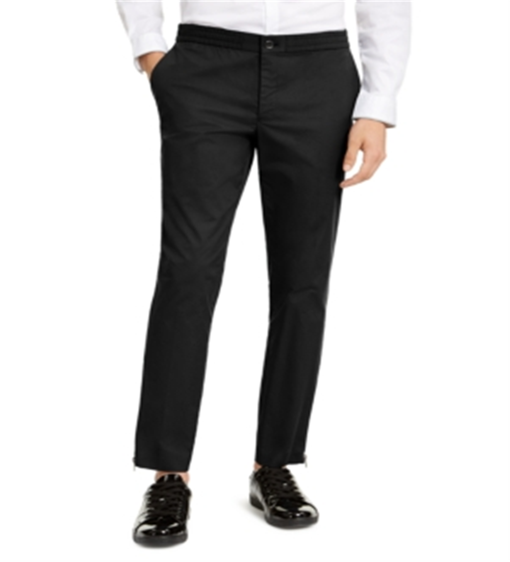 Calças Tech Slim Fit Masculinas INC International Concepts Pretas Tamanho XX-G