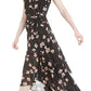 Vestido longo feminino Bar III, preto, tamanho 10