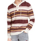 Moletom com capuz listrado masculino American Rag Henley vermelho tamanho pequeno