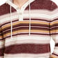 Moletom com capuz listrado masculino American Rag Henley vermelho tamanho pequeno