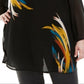 Blusa túnica estampada feminina Alfani amarela tamanho 1X