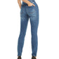 Calça jeans skinny feminina INC International Concepts com strass, azul, tamanho 0