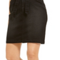 INC International Concepts Saia jeans feminina Curvy Paperbag preta tamanho 2