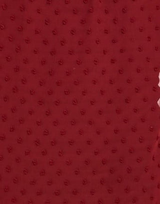 Blusa feminina vermelha com estampa de mídia mista, tamanho grande, estilo &amp; co