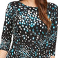 Blusa feminina Alfani estampada azul tamanho pequeno pequeno