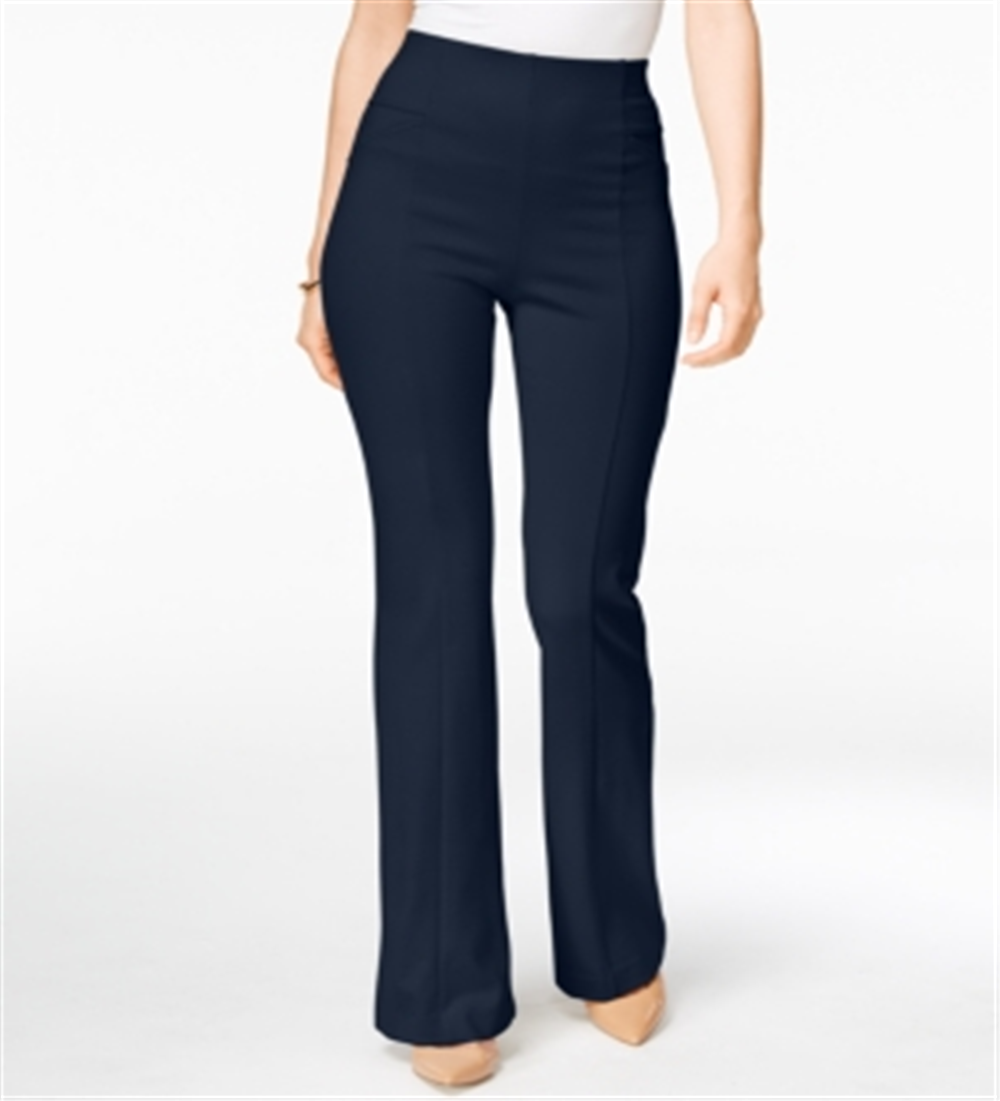 Calça Bootcut Feminina Cintura Alta INC International Concepts Azul Tamanho 16